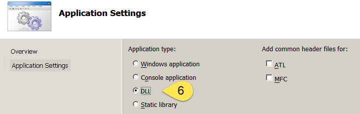 Application settings (DLL)