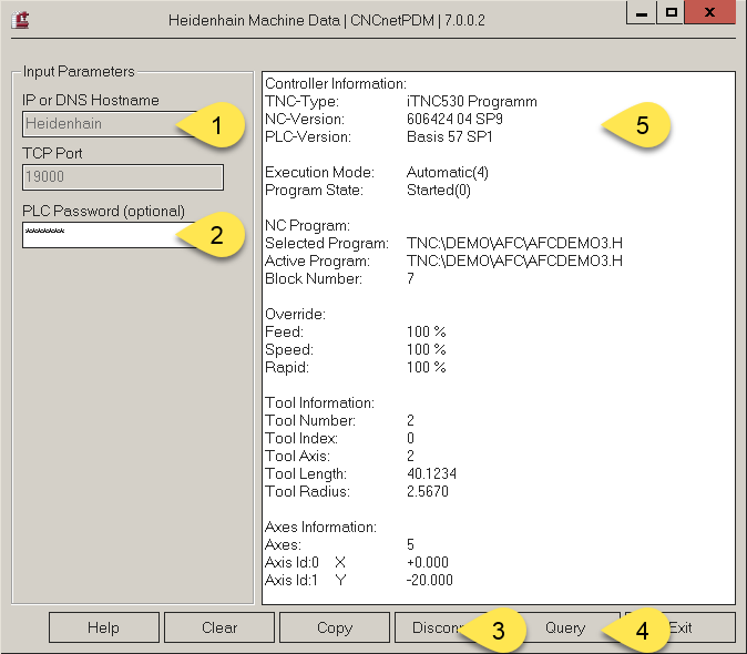 Heidenhain TNC Machine Data