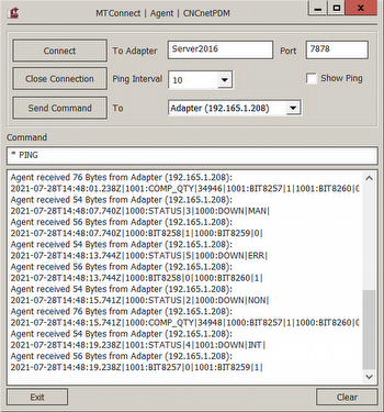 LOGO PLC MTConnect adapter output from 2 devices