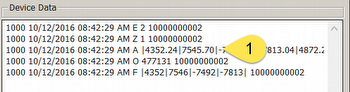 Device data in CNCnetControl