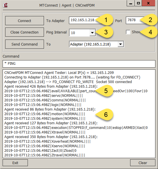 MTConnect Agent Tester