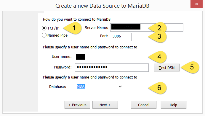 MariaDB System DSN