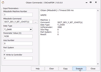 Switch operation mode Citizen (Mitsubishi)