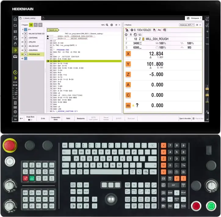 Heidenhain TNC7 Operator Panel