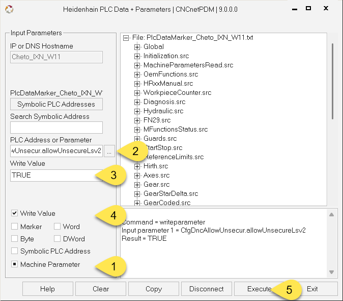 Switch between secure and none-secure mode from a remote PC