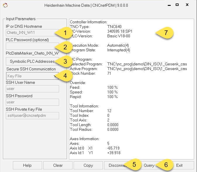 Acquire Heidenhain TNC machine data