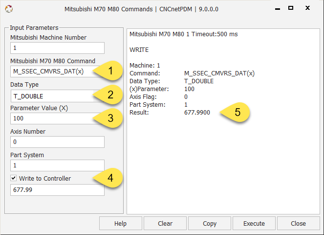 Write to Mitsubishi CNC